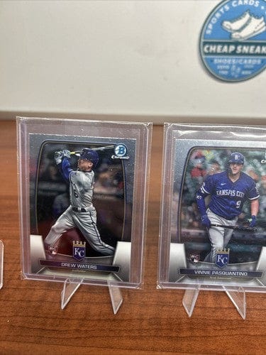 Cheap Sneaks Footwear/Sports Cards Baseball Card 2023-22 Bowman Chrome RC Kansas City Royals Waters,Garcia,Pasquantino,