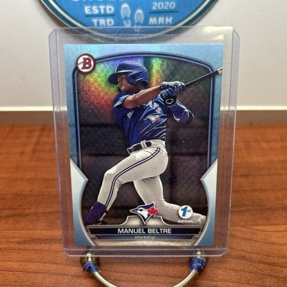 Cheap Sneaks Footwear/Sports Cards Baseball Card 2023 Bowman 1st Edition - Sky Blue Foil #BPPF-79 Manuel Beltre (RC)