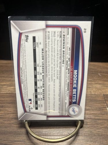 Cheap Sneaks Footwear/Sports Cards Baseball Card 2023 Bowman #20 Mookie Betts Los Angeles Dodgers baseball card