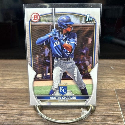 Cheap Sneaks Footwear/Sports Cards Baseball Card 2023 Bowman Austin Charles Chrome 1st Bowman Kansas City Royals #BCP-1