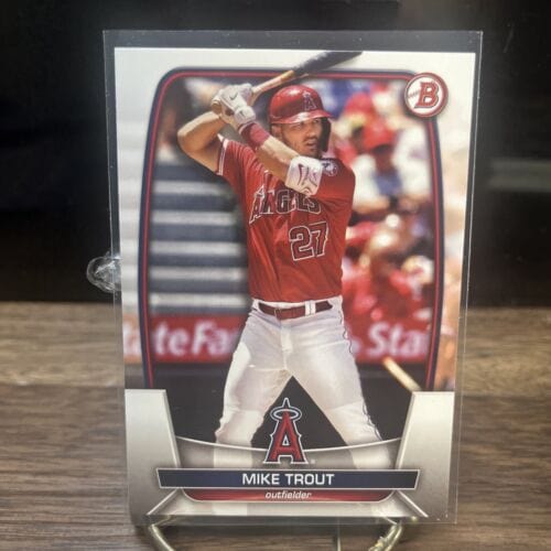 Cheap Sneaks Footwear/Sports Cards Baseball Card 2023 Bowman Base #89 Mike Trout - Angels