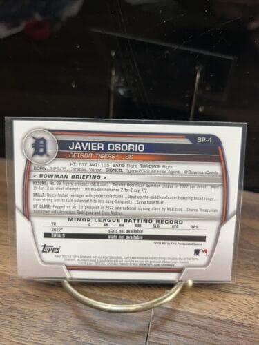 Cheap Sneaks Footwear/Sports Cards Baseball Card 2023 Bowman Baseball 1st Bowman Card # BP-4 Javier Osorio
