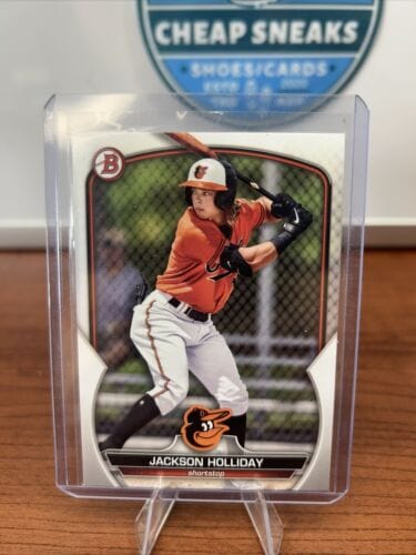 Cheap Sneaks Footwear/Sports Cards Baseball Card 2023 Bowman Baseball Base Prospect Jackson Holliday #BP-20