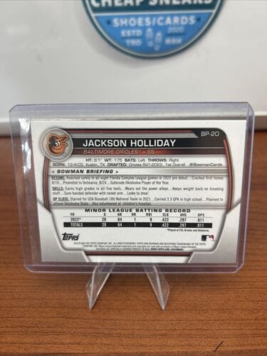 Cheap Sneaks Footwear/Sports Cards Baseball Card 2023 Bowman Baseball Base Prospect Jackson Holliday #BP-20