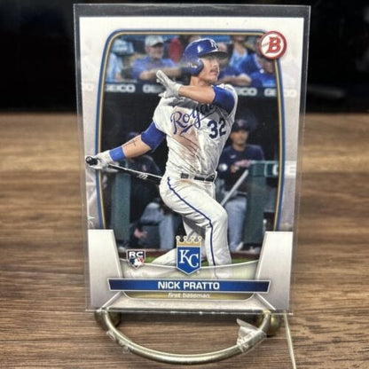 Cheap Sneaks Footwear/Sports Cards Baseball Card 2023 Bowman Baseball Nick Pratto RC #8 Kansas City Royals