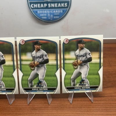 Cheap Sneaks Footwear/Sports Cards Baseball Card 2023 Bowman Baseball Paper Kahlil Watson - Miami Marlins #BP-147