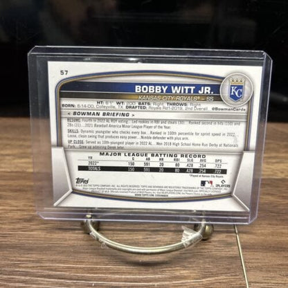 Cheap Sneaks Footwear/Sports Cards Baseball Card 2023 Bowman Bobby Witt Jr. Kansas City Royals Base Set Card # 57