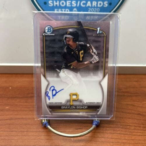 Cheap Sneaks Footwear/Sports Cards Baseball Card 2023 Bowman Braylon Bishop 1st Bowman Auto #CPA-BB Pirates