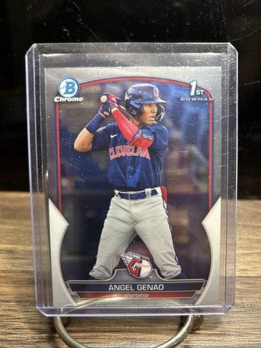 Cheap Sneaks Footwear/Sports Cards Baseball Card 2023 Bowman Chrome 1st Bowman Angel Genao Cleve. Guardians Baseball Ca