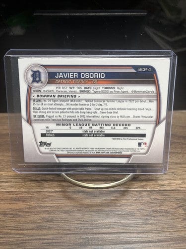 Cheap Sneaks Footwear/Sports Cards Baseball Card 2023 Bowman Chrome 1st Bowman Javier Osorio #BCP-4 Detroit Tigers RC