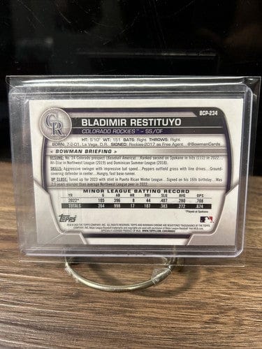 Cheap Sneaks Footwear/Sports Cards Baseball Card 2023 Bowman Chrome 1st Bowman Mega Mojo Refractor # BCP-234 Bladimir R