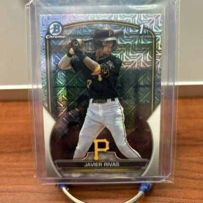 Cheap Sneaks Footwear/Sports Cards Baseball Card 2023 BOWMAN CHROME 1ST  MOJO REFRACTOR JAVIER RIVAS PITTSBURGH PIRATES