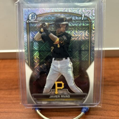Cheap Sneaks Footwear/Sports Cards Baseball Card 2023 BOWMAN CHROME 1ST  MOJO REFRACTOR JAVIER RIVAS PITTSBURGH PIRATES