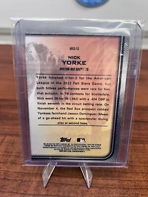 Cheap Sneaks Footwear/Sports Cards Baseball Card 2023 Bowman Chrome #AFLS-13 Nick Yorke 2022 AFL Fall Stars