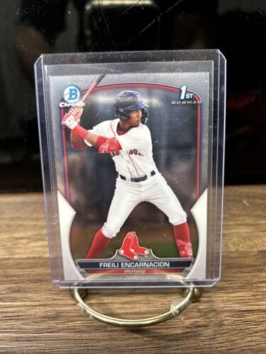 Cheap Sneaks Footwear/Sports Cards Baseball Card 2023 Bowman Chrome Base 1st Bowman FREILI ENCARNACION #BCP-117 RED SOX