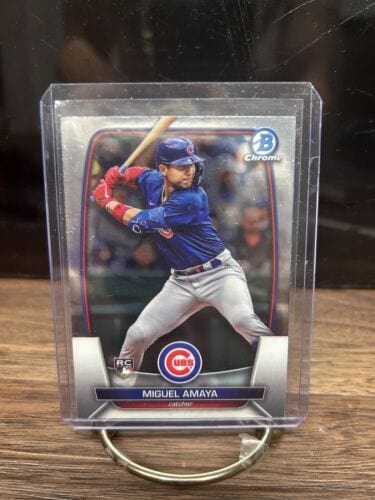Cheap Sneaks Footwear/Sports Cards Baseball Card 2023 Bowman Chrome Base #56 Miguel Amaya RC Chicago Cubs