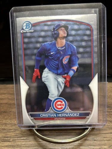 Cheap Sneaks Footwear/Sports Cards Baseball Card 2023 Bowman Chrome Baseball # BCP-24 Cristian Hernandez
