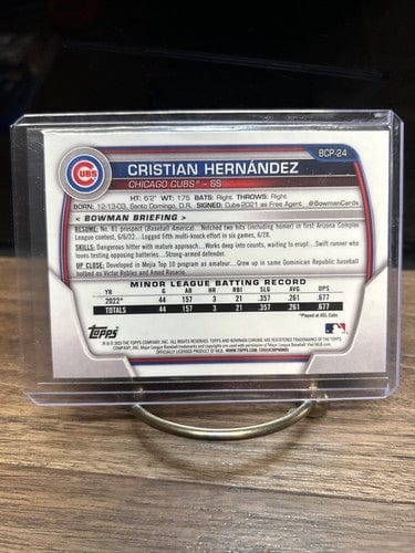 Cheap Sneaks Footwear/Sports Cards Baseball Card 2023 Bowman Chrome Baseball # BCP-24 Cristian Hernandez