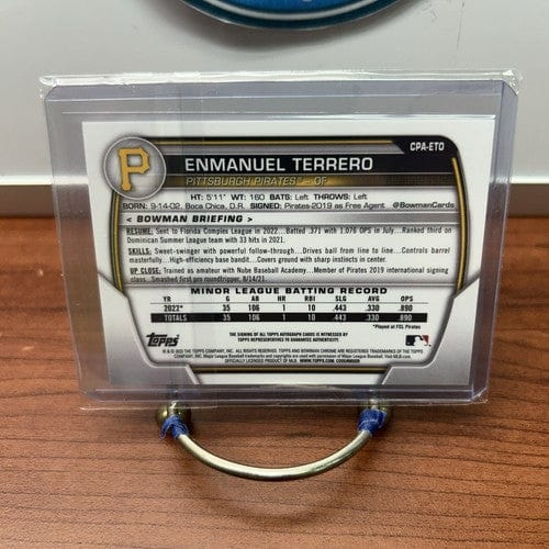Cheap Sneaks Footwear/Sports Cards Baseball Card 2023 Bowman Chrome Baseball Emmanuel Terrero 1st Bowman Autograph SC68