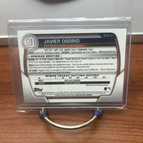 Cheap Sneaks Footwear/Sports Cards Baseball Card 2023 Bowman Chrome Baseball Javier Osorio Mojo Detroit Tigers #BCP-4