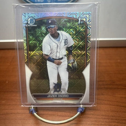 Cheap Sneaks Footwear/Sports Cards Baseball Card 2023 Bowman Chrome Baseball Javier Osorio Mojo Detroit Tigers #BCP-4