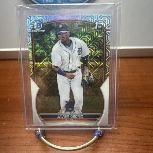 Cheap Sneaks Footwear/Sports Cards Baseball Card 2023 Bowman Chrome Baseball Javier Osorio Mojo Detroit Tigers #BCP-4
