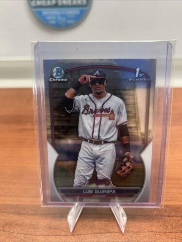Cheap Sneaks Footwear/Sports Cards Baseball Card 2023 Bowman Chrome Baseball - Luis Guanipa - 1st - BCP-200 - Atlanta B