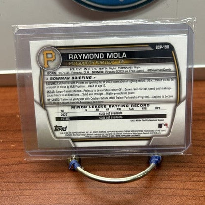 Cheap Sneaks Footwear/Sports Cards Baseball Card 2023 Bowman Chrome #BCP-198 Raymond Mola, Pirates - Mega Box Mojo Refr