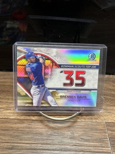 Cheap Sneaks Footwear/Sports Cards Baseball Card 2023 Bowman Chrome Bowman Scouts Top 100 Brennen Davis BTP-35 Cubs