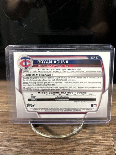 Cheap Sneaks Footwear/Sports Cards Baseball Card 2023 Bowman Chrome Bryan Acuna Minnesota Twins Prospect BCP-37 Basebal