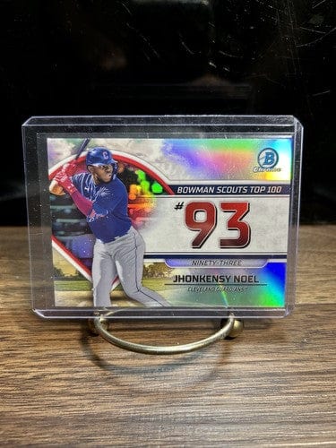 Cheap Sneaks Footwear/Sports Cards Baseball Card 2023 Bowman Chrome Jhonkensy Noel #BTP-93 Scouts Top 100  Cleveland Gu