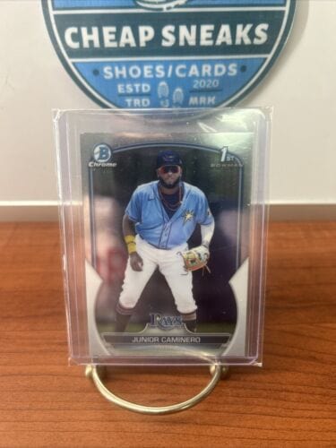 Cheap Sneaks Footwear/Sports Cards Baseball Card 2023 Bowman Chrome - Junior Caminero - 1st Bowman Rookie (RC) Tampa Ba