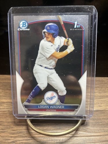 Cheap Sneaks Footwear/Sports Cards Baseball Card 2023 Bowman Chrome Logan Wagner 1st Bowman Chrome Los Angeles Dodgers