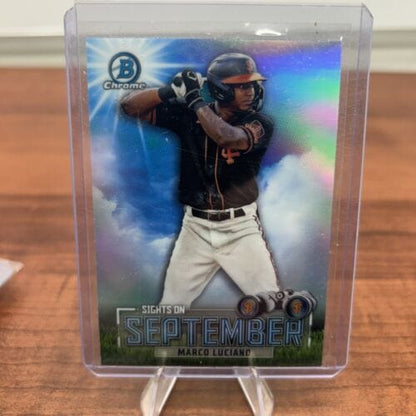 Cheap Sneaks Footwear/Sports Cards Baseball Card 2023 Bowman Chrome Marco Luciano SOS-17 Sights On September San Franci