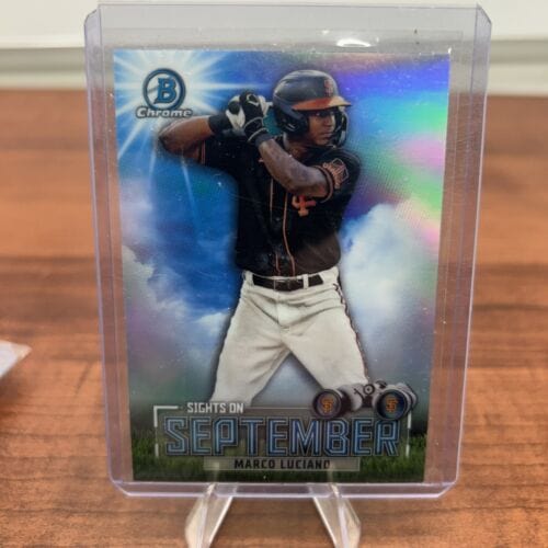 Cheap Sneaks Footwear/Sports Cards Baseball Card 2023 Bowman Chrome Marco Luciano SOS-17 Sights On September San Franci