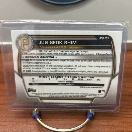 Cheap Sneaks Footwear/Sports Cards Baseball Card 2023 Bowman Chrome Mega Box Mojo Refractor Jun-Seok Shim 1st Prospect
