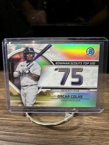 Cheap Sneaks Footwear/Sports Cards Baseball Card 2023 Bowman Chrome Oscar Colas Bowman Scouts Top 100 Chicago White Sox