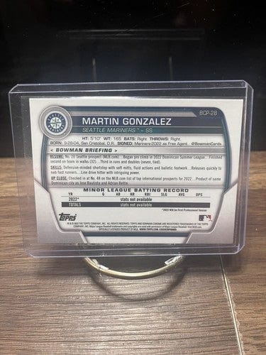 Cheap Sneaks Footwear/Sports Cards Baseball Card 2023 Bowman Chrome Prospect 1st Martin Gonzalez #BCP-28  Mariners