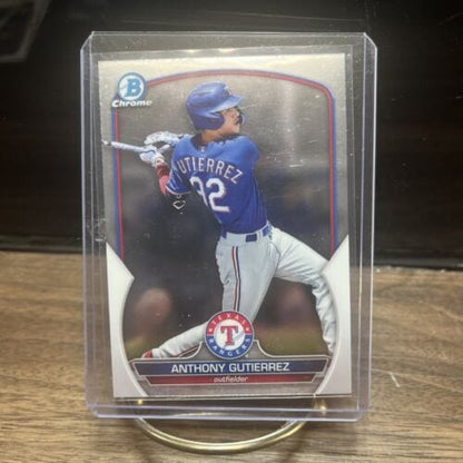 Cheap Sneaks Footwear/Sports Cards Baseball Card 2023 Bowman Chrome Prospect #BCP-85 - Anthony Gutierrez - Rangers!