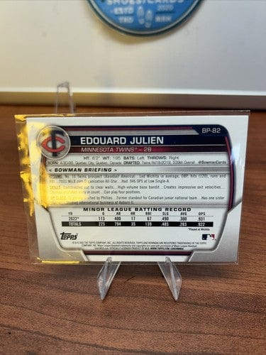 Cheap Sneaks Footwear/Sports Cards Baseball Card 2023 Bowman Chrome Prospect Edouard Julien #BCP-82 1st Twins Baseball