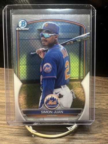 Cheap Sneaks Footwear/Sports Cards Baseball Card 2023 Bowman - Chrome Prospects  #BCP-38 Simon Juan (RC) New York Mets