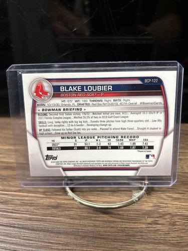 Cheap Sneaks Footwear/Sports Cards Baseball Card 2023 Bowman Chrome Prospects Blake Loubier Boston Red Sox #BCP-122