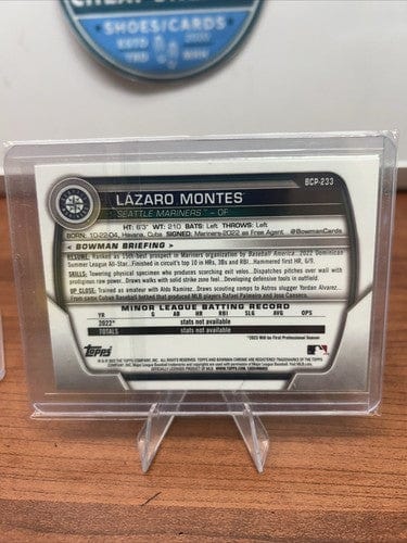Cheap Sneaks Footwear/Sports Cards Baseball Card 2023 Bowman Chrome Prospects Lazaro Montes Seattle Mariners #BCP-233