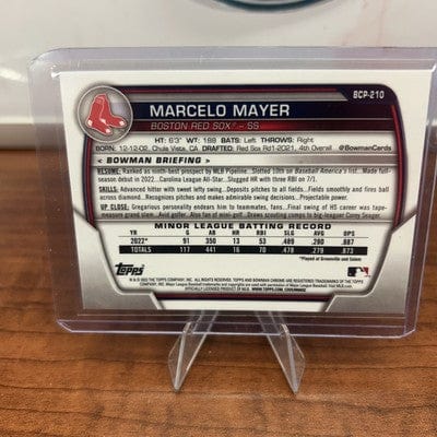 Cheap Sneaks Footwear/Sports Cards Baseball Card 2023 Bowman Chrome - Prospects Marcelo Mayer #BCP-210 Mojo Refractor (