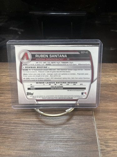 Cheap Sneaks Footwear/Sports Cards Baseball Card 2023 Bowman Chrome Ruben Santana #BCP-42  1st Bowman Arizona Diamondba