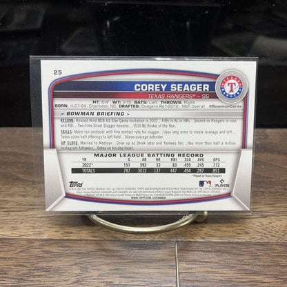 Cheap Sneaks Footwear/Sports Cards Baseball Card 2023 Bowman Corey Seager #25 Texas Rangers