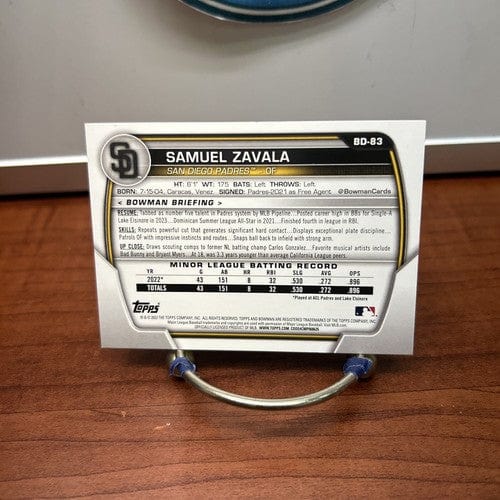 Cheap Sneaks Footwear/Sports Cards Baseball Card 2023 Bowman Draft #BD-83 Samuel Zavala Paper Prospect