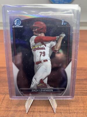 Cheap Sneaks Footwear/Sports Cards Baseball Card 2023 Bowman Draft #BDC-149 Zach Levenson Chrome Refractor