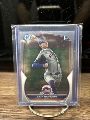 Cheap Sneaks Footwear/Sports Cards Baseball Card 2023 Bowman Draft Chrome 1st Bowman Zach Thornton New York Mets #BDC-1