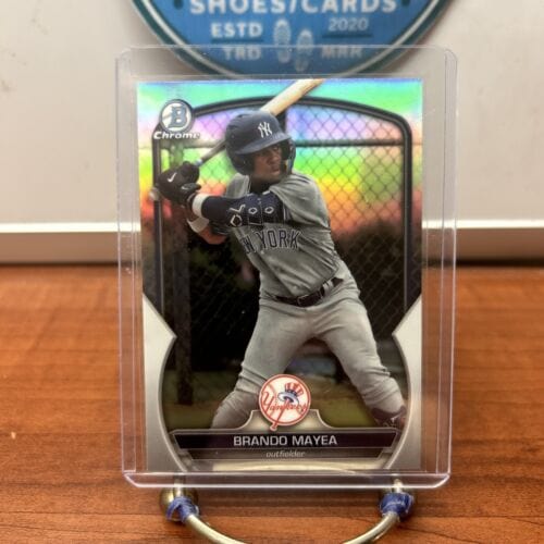 Cheap Sneaks Footwear/Sports Cards Baseball Card 2023 Bowman Draft Chrome Refractor Brando Mayea BDC-66 New York Yankee